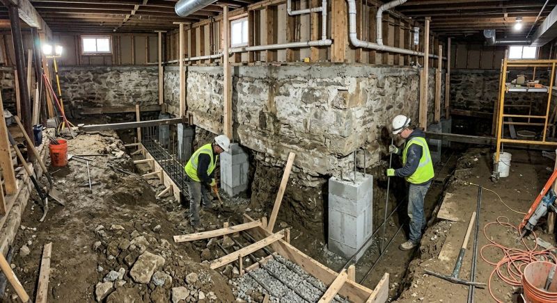 Basement Underpinning in Marlboro, NJ