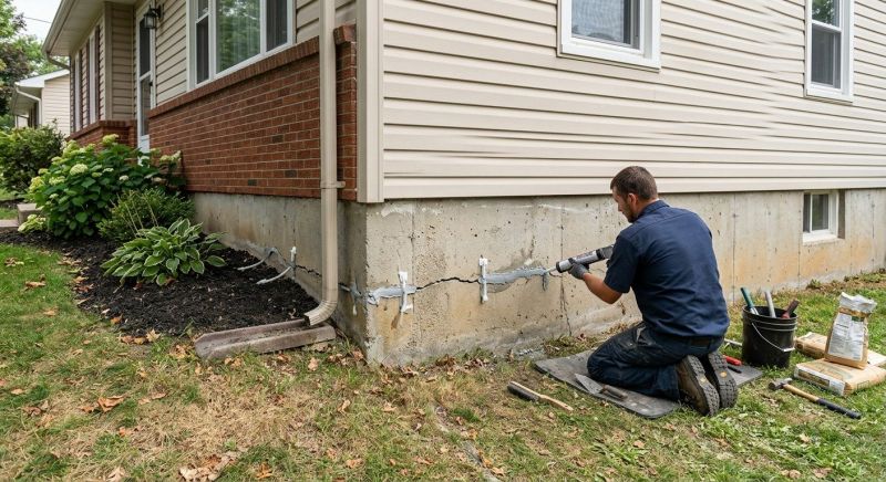 Cracked Foundation Repair in New Brunswick, NJ