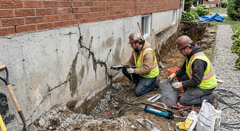 Cracked Foundation Repair in Plainfield, NJ