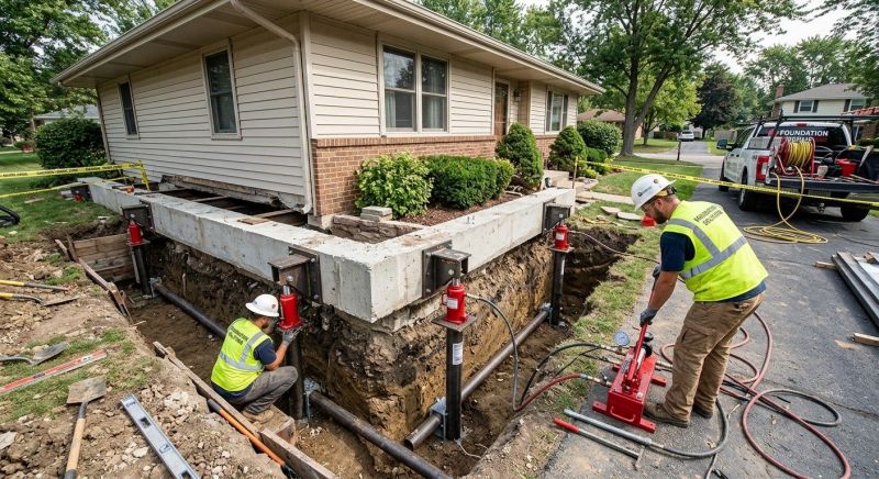 Foundation Jacking in Perth Amboy, NJ
