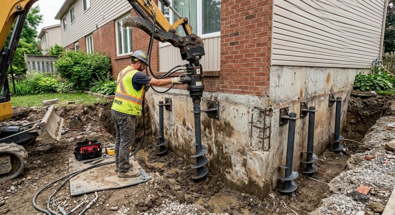 Helical Piers Installation in Marlboro, NJ
