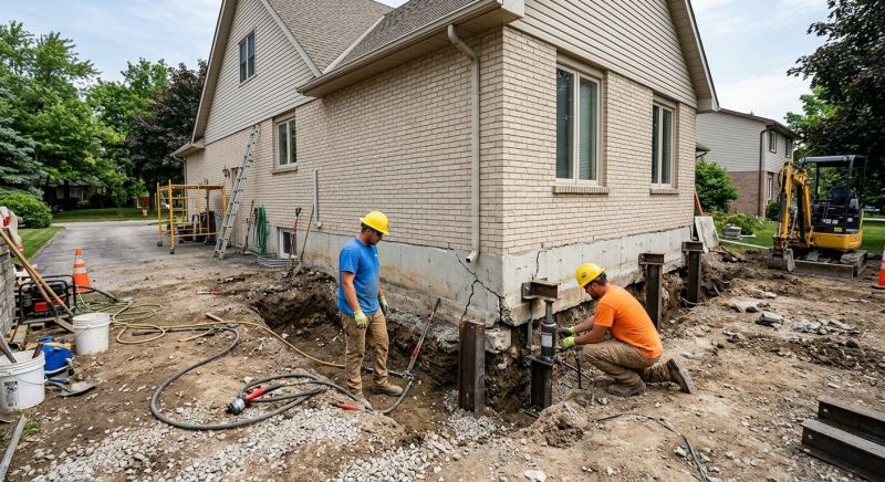 Helical Piers Installation in Marlboro, NJ