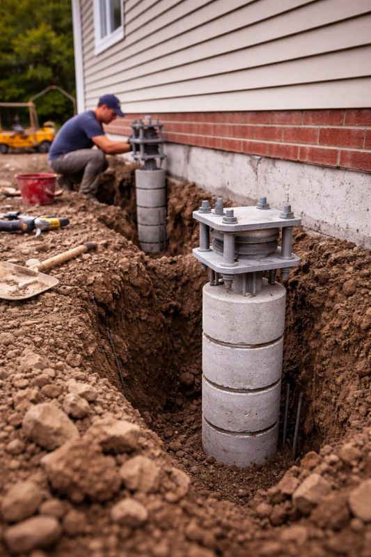 Helical Piers Installation in Marlboro, NJ