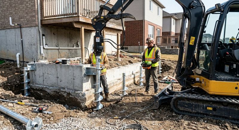 Helical Pile Installation in Marlboro, NJ