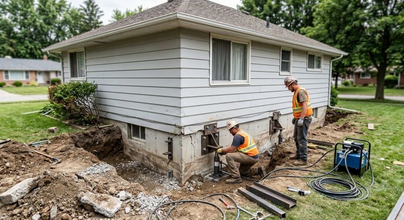 House Foundation Repair in Lawrence Township, NJ