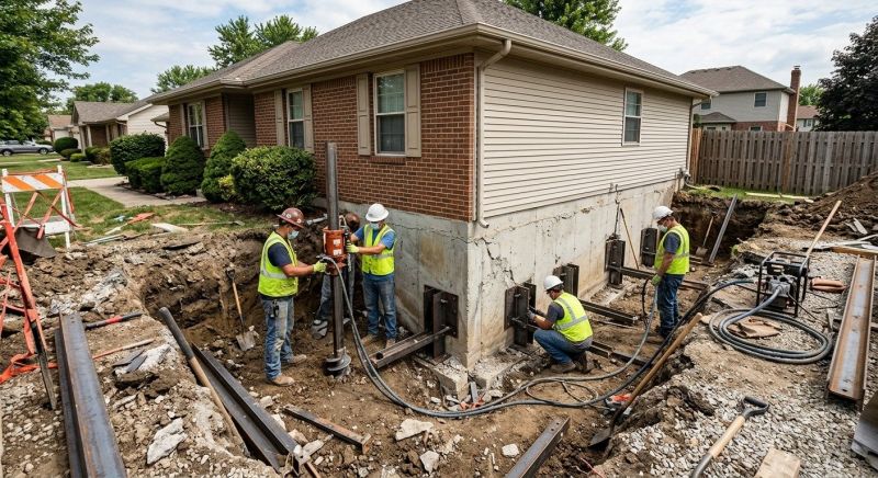 House Foundation Repair in Monroe Township, NJ