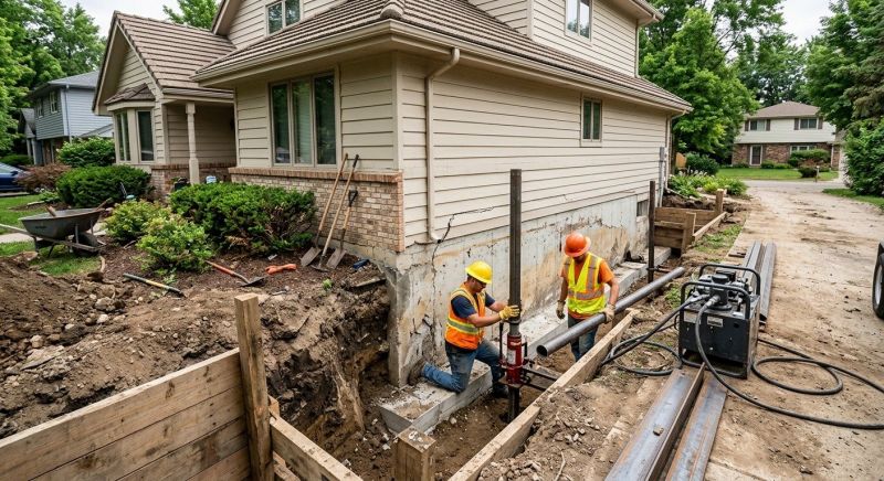 House Foundation Repair in Monroe Township, NJ