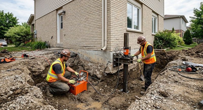 Sinking Foundation Lifting in Marlboro, NJ
