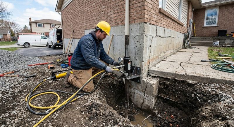 Sinking Foundation Repair in Middlesex, NJ